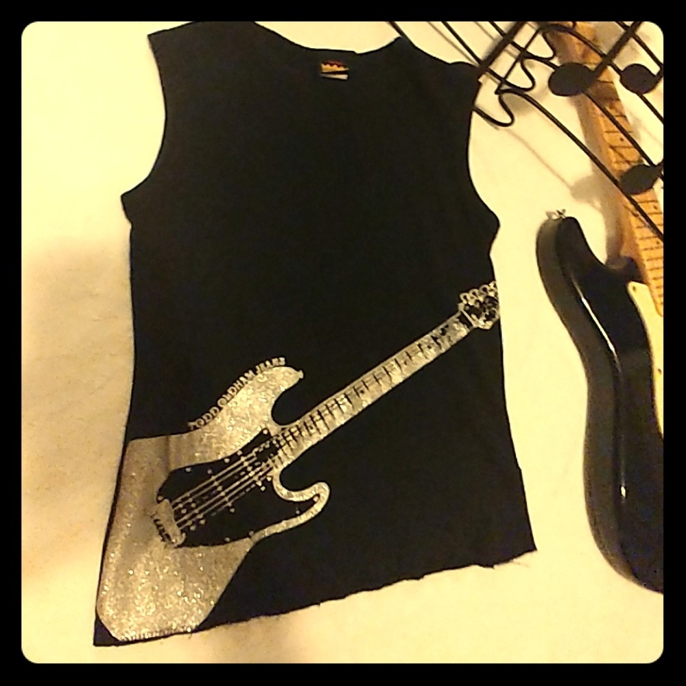 Vintage Todd Oldham Jeans guitar shirt